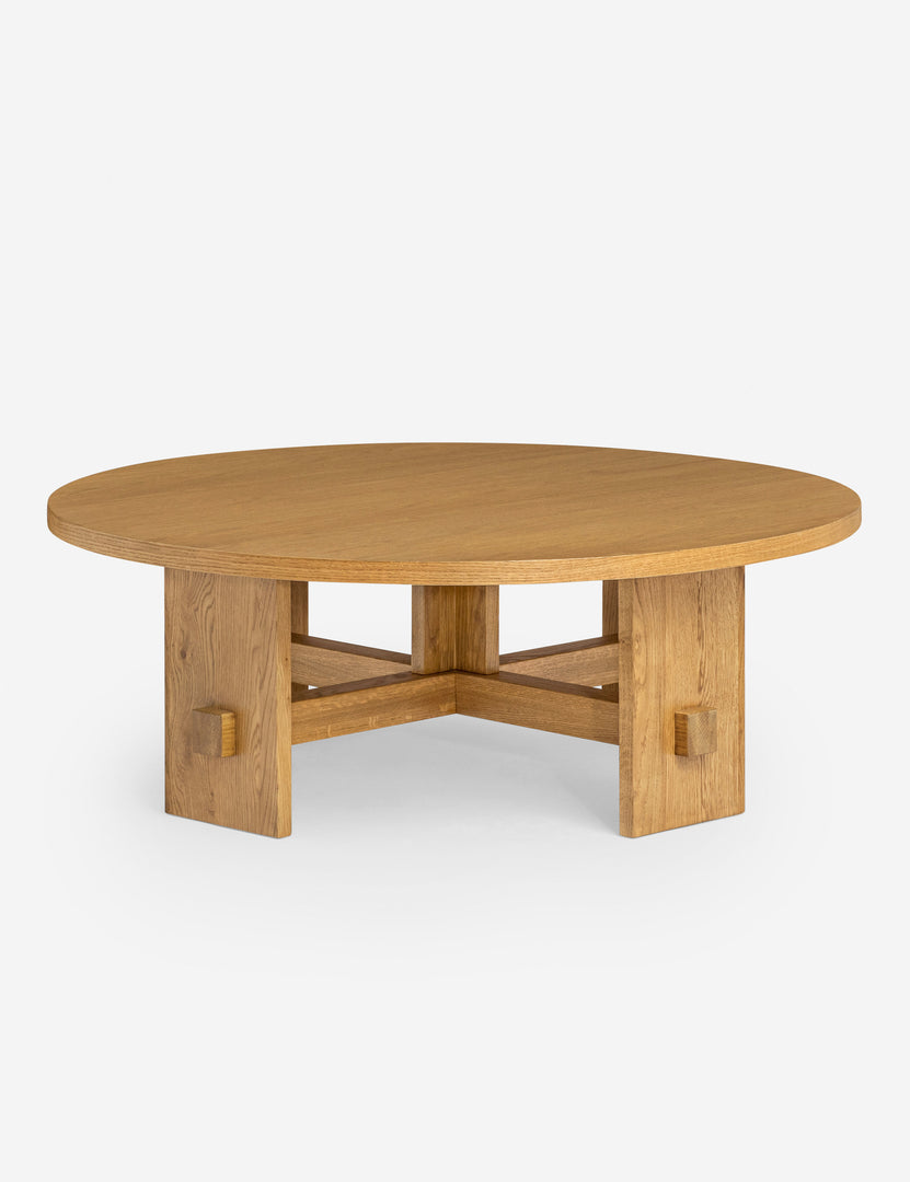 Campos Round Oak Coffee Table