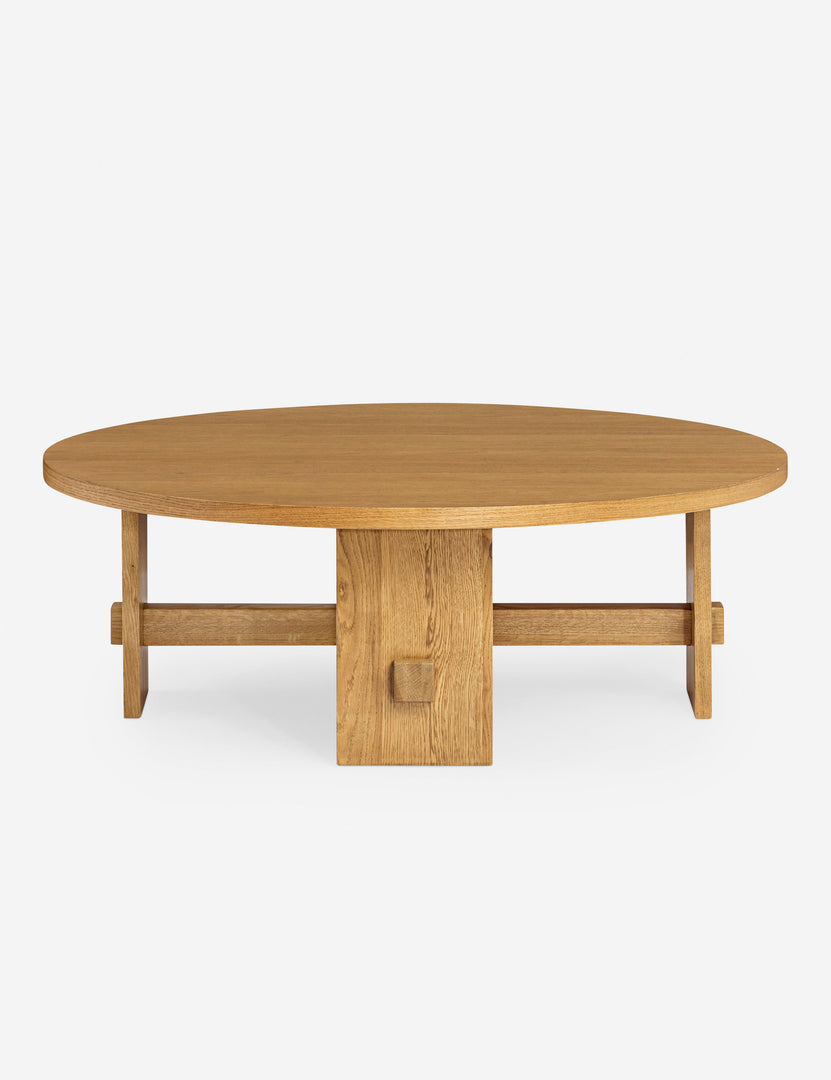 Campos Round Oak Coffee Table