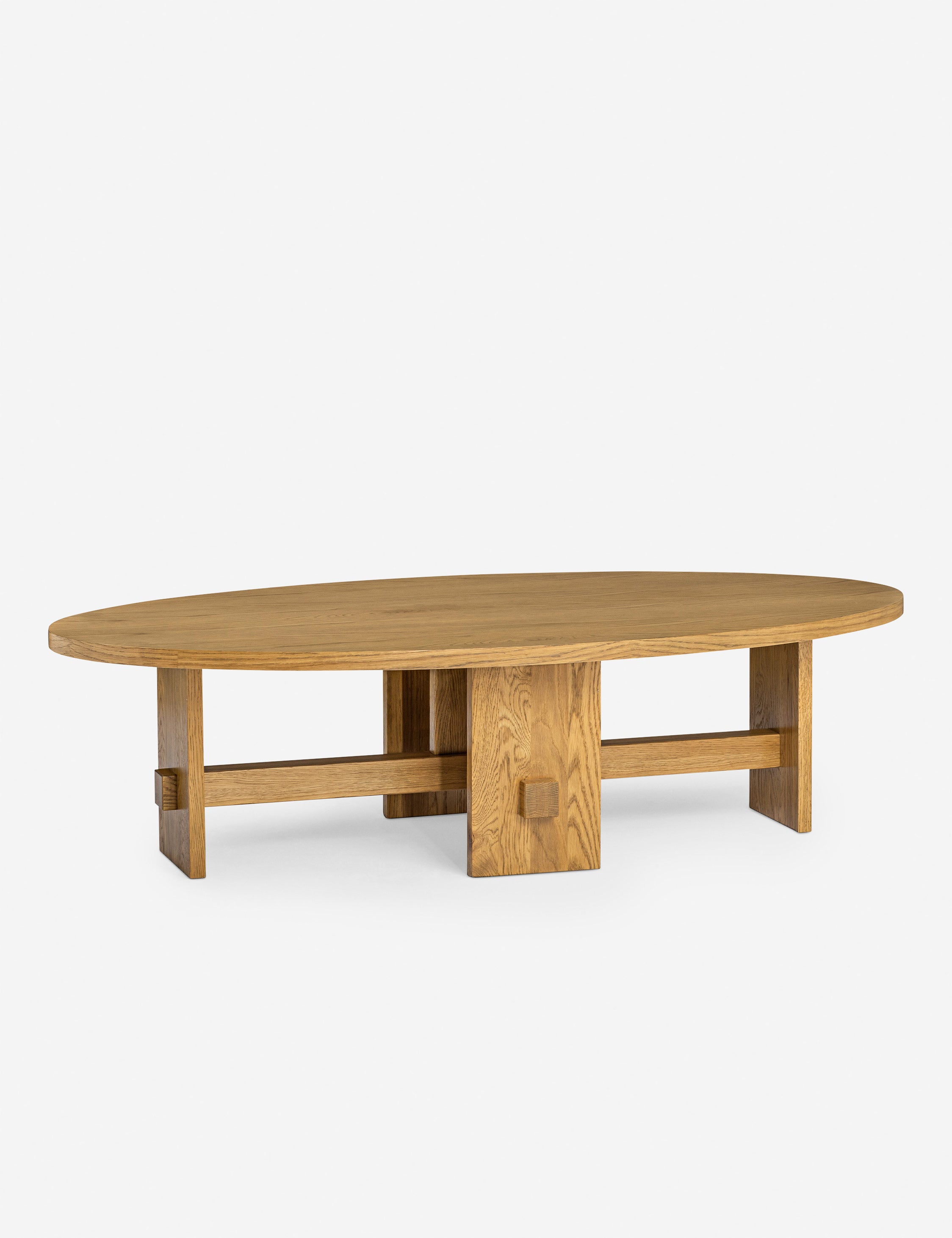 Campos Oval Oak Coffee Table