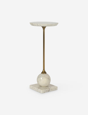 Meazza round marble drink side table.