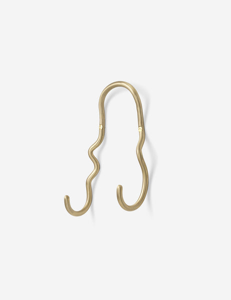 ferm LIVING CURVATURE HOOK 真鍮製 Ferm Living Curvature Hook - Brass - Batten Home