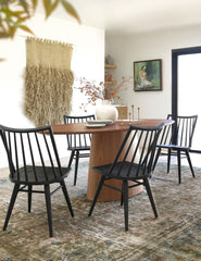 Beth Oval Dining Table, Brown