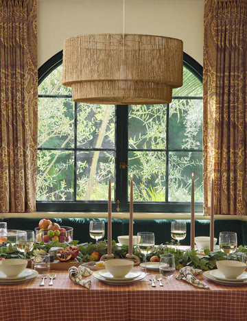 #color::natural | Sayan natural jute-wrapped pendant light