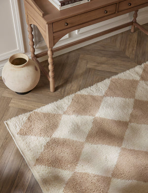 Cariad Hand-Knotted Wool Moroccan Shag Rug Swatch 18