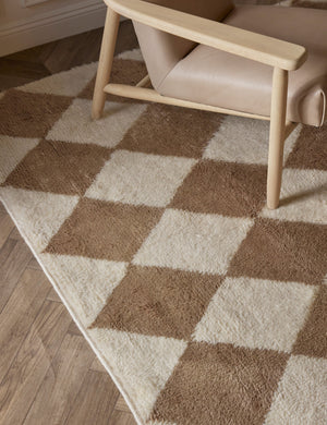 Cariad Hand-Knotted Wool Moroccan Shag Rug Swatch 18