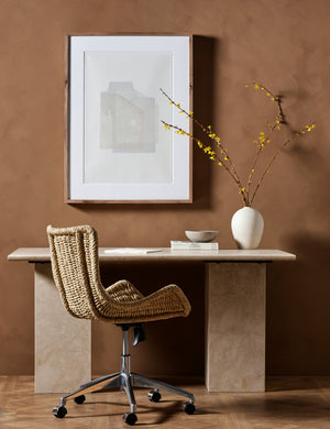 Open Box: Leonel Desk, Cream Marble