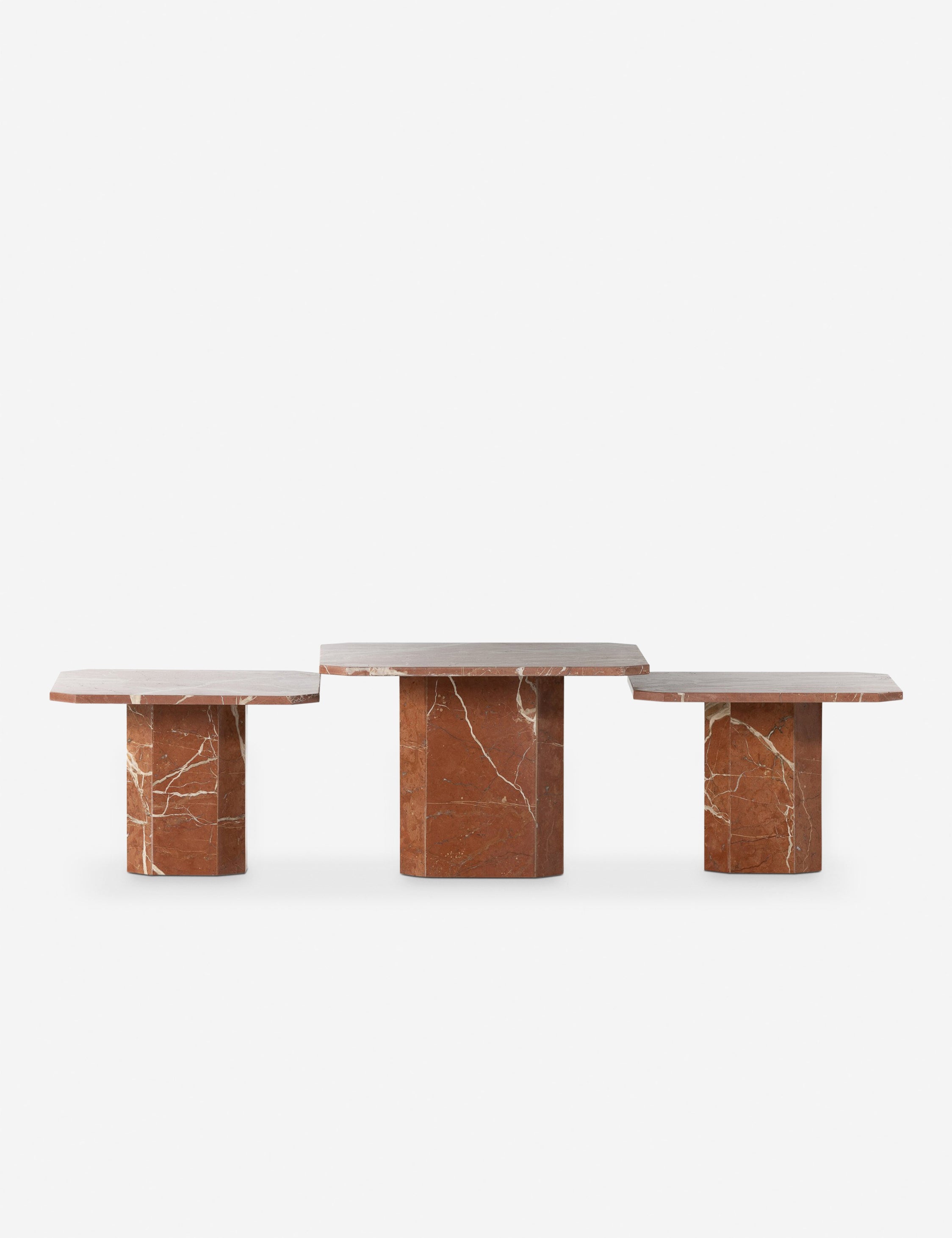 Linari Marble Nesting Coffee Table Set of 3