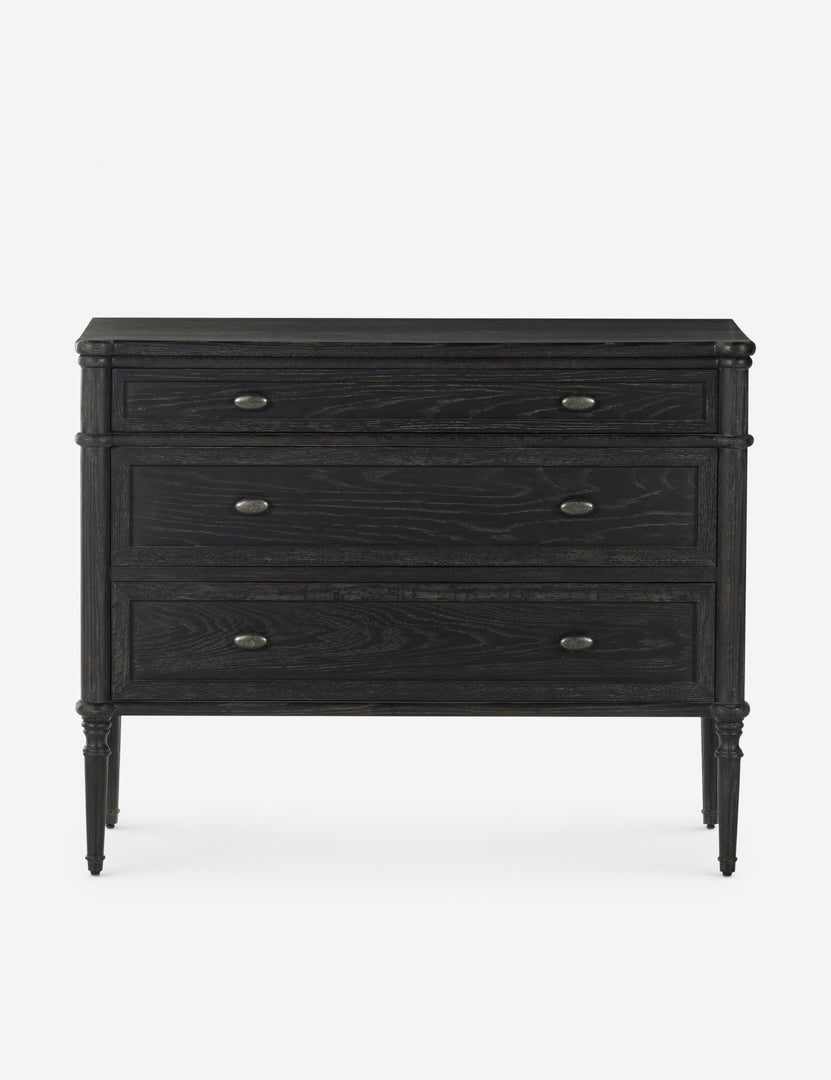 black three drawer dresser Delancey 3-Drawer Small Oak Dresser