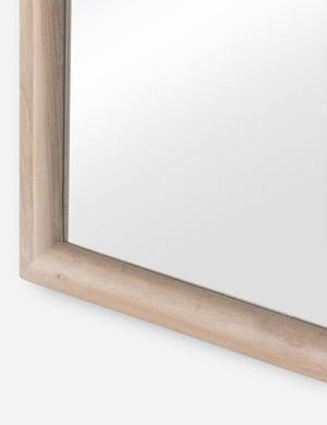 Open Box: Ava Full Length Mirror, Whitewash Acacia