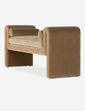Open Box: Rowe Bench, Buff Velvet
