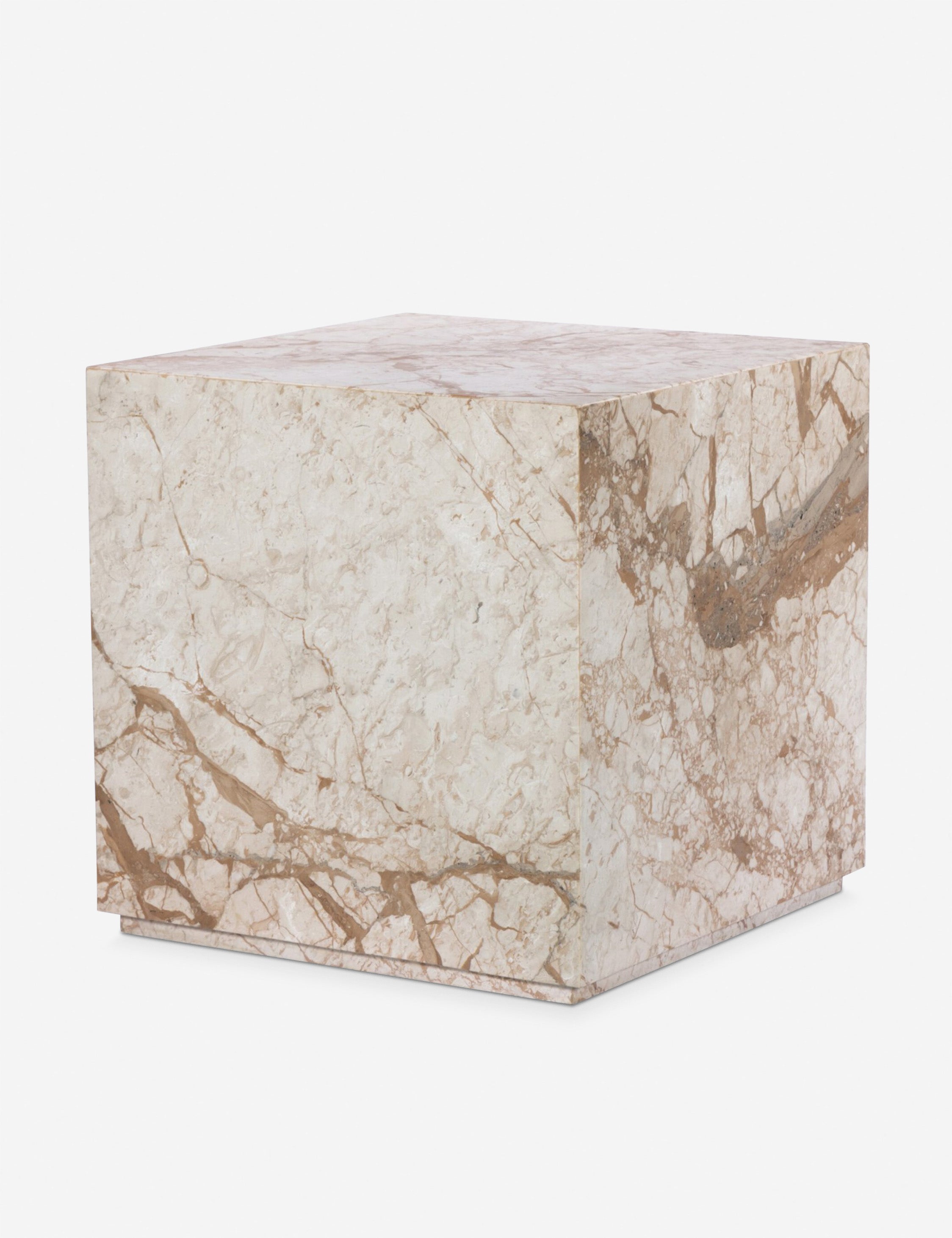 Rosina Marble Cube Side Table