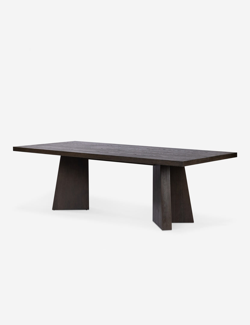 #color::brown | Hallen angular leg sculptural dining table.