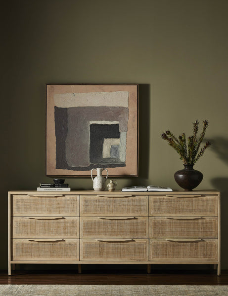 Sydney 9 Drawer Dresser in Natural Mango