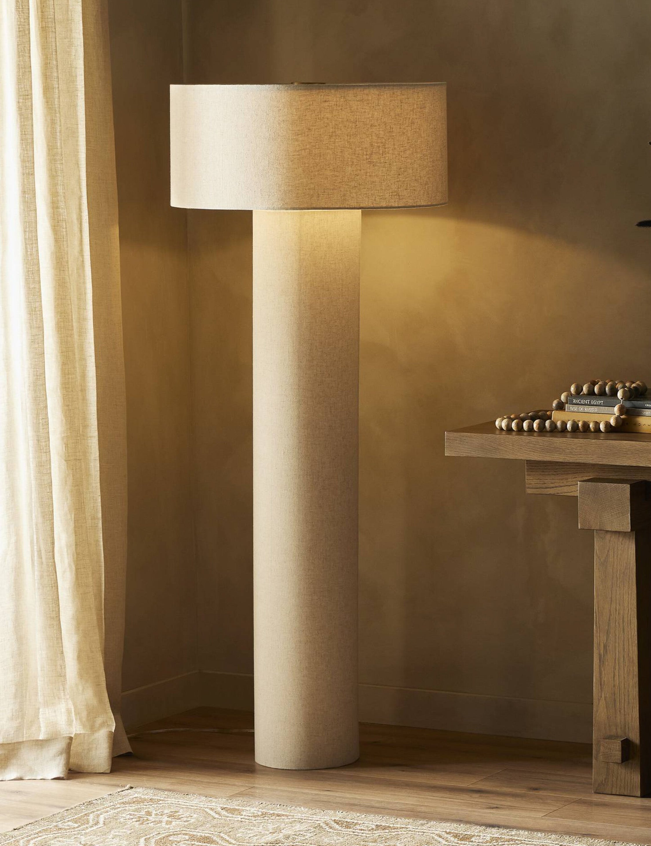 Solstice Linen Floor Lamp