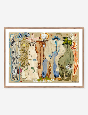 Blue Eyed Snake Woman Wall Art by Caroline Pinney