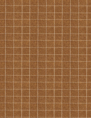 Cognac Grid Fabric Swatch