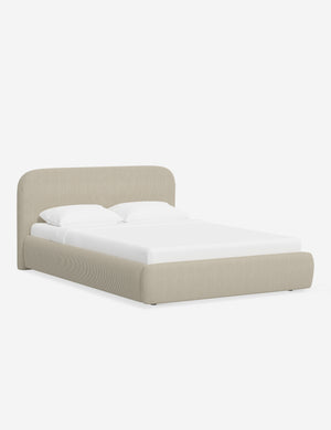 Open Box: Nabiha Platform Bed, Tan Stripe Queen