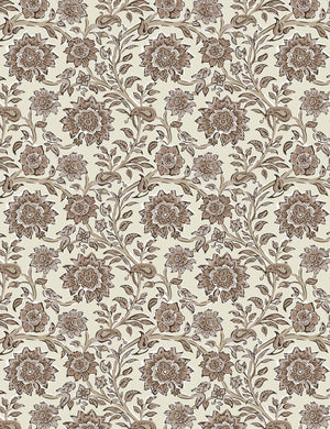 Natural Floral Fabric Swatch