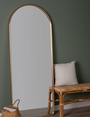 Open Box: Shashenka Floor Mirror, Gold
