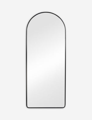 Shashenka black arched floor mirror