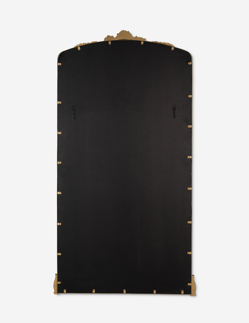 #color::gold | Back of the Casserly ornate gold full length mirror.