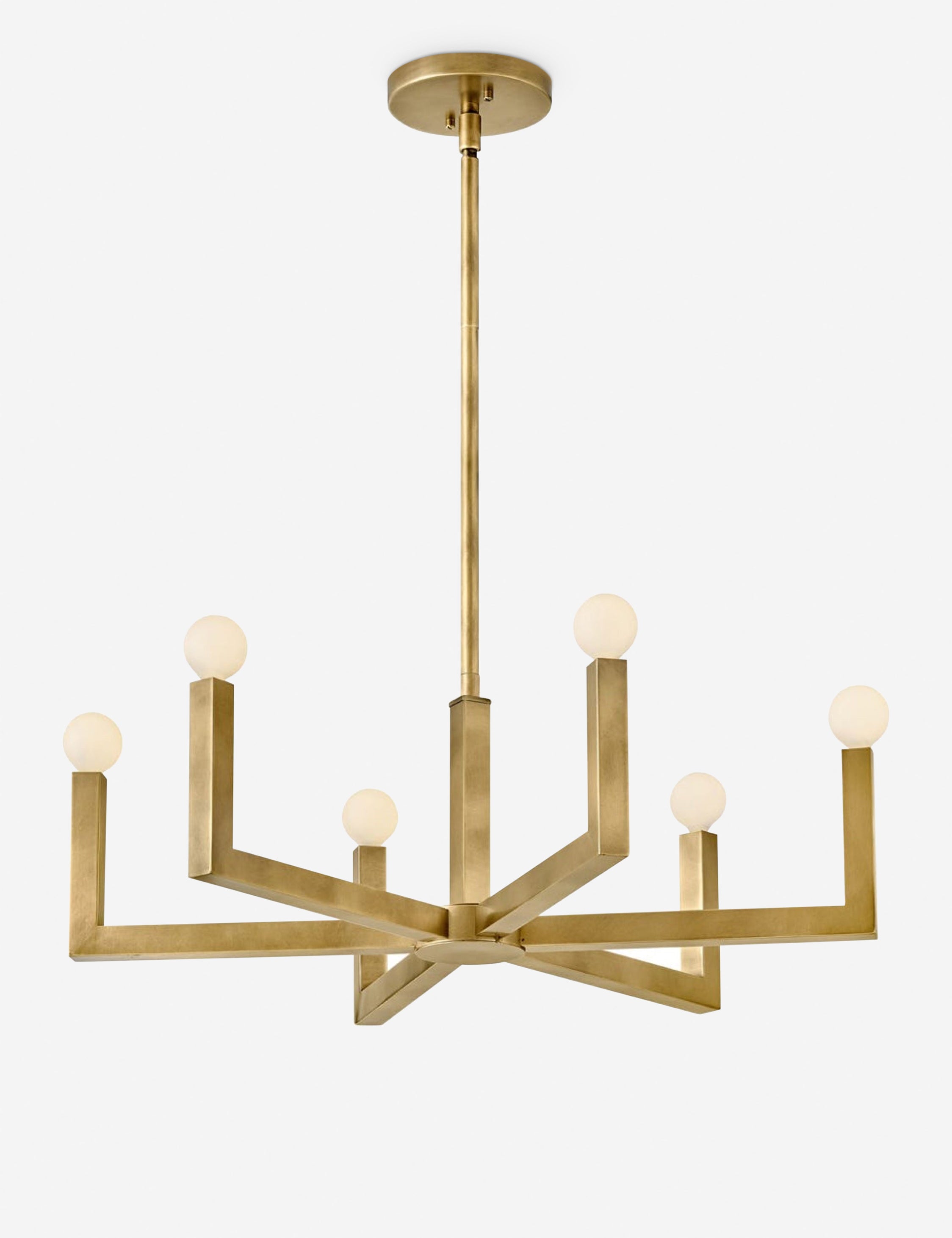 Heritage Brass 27" 6-Light Modern Chandelier