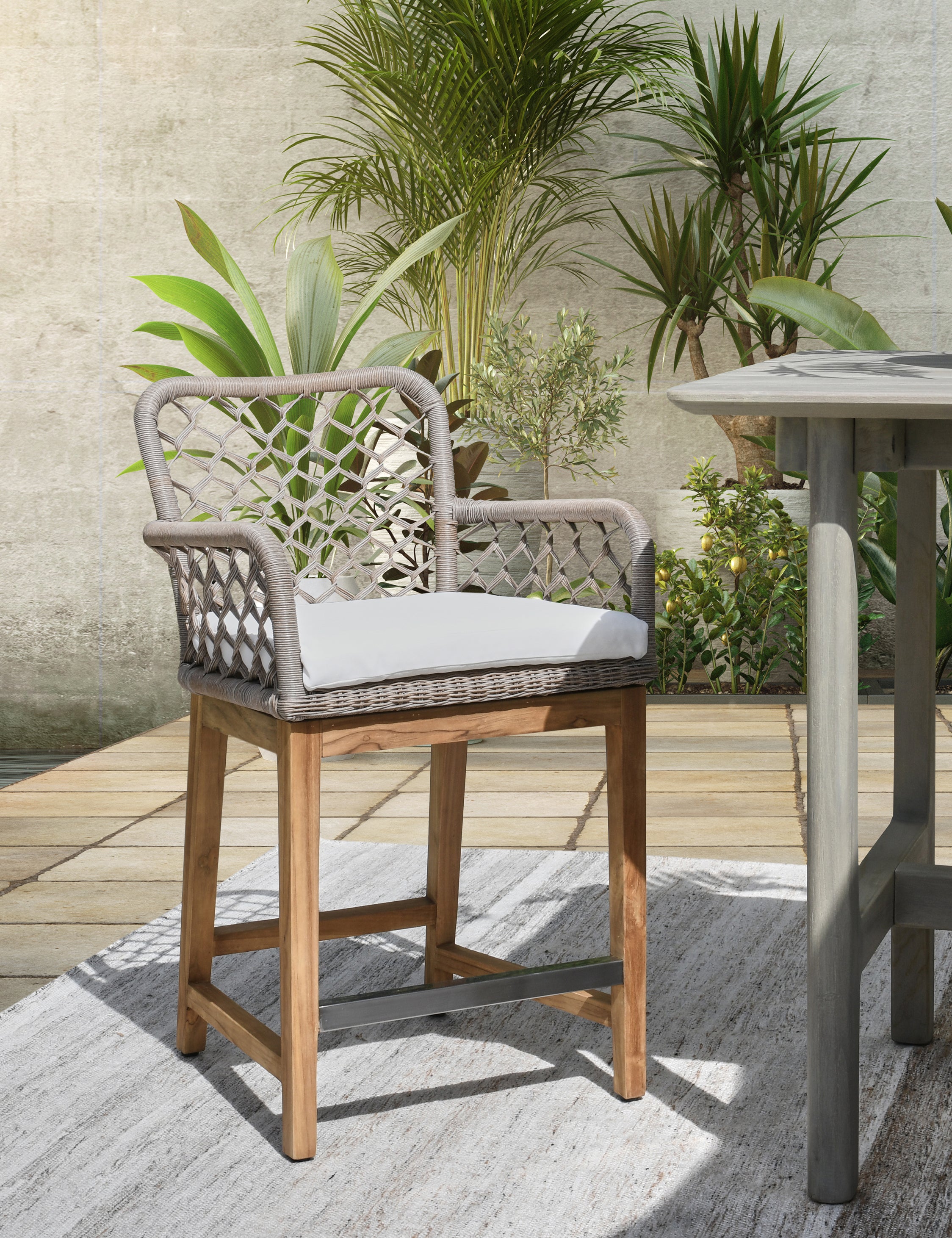 Katina Indoor / Outdoor Counter Stool - Thumbnail 5
