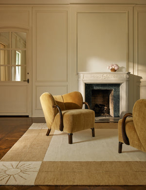 Stansby Hand-Knotted Wool Rug Swatch by Jake Arnold, Natural