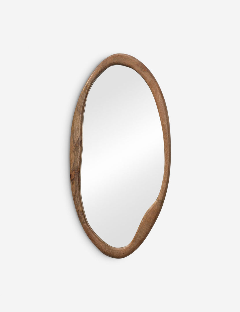 Hidden Hills Wood-Framed Oval Mirror
