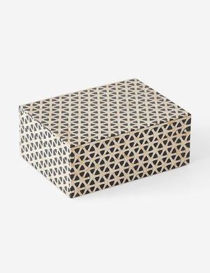 Gerzon geometric design resin decorative box.