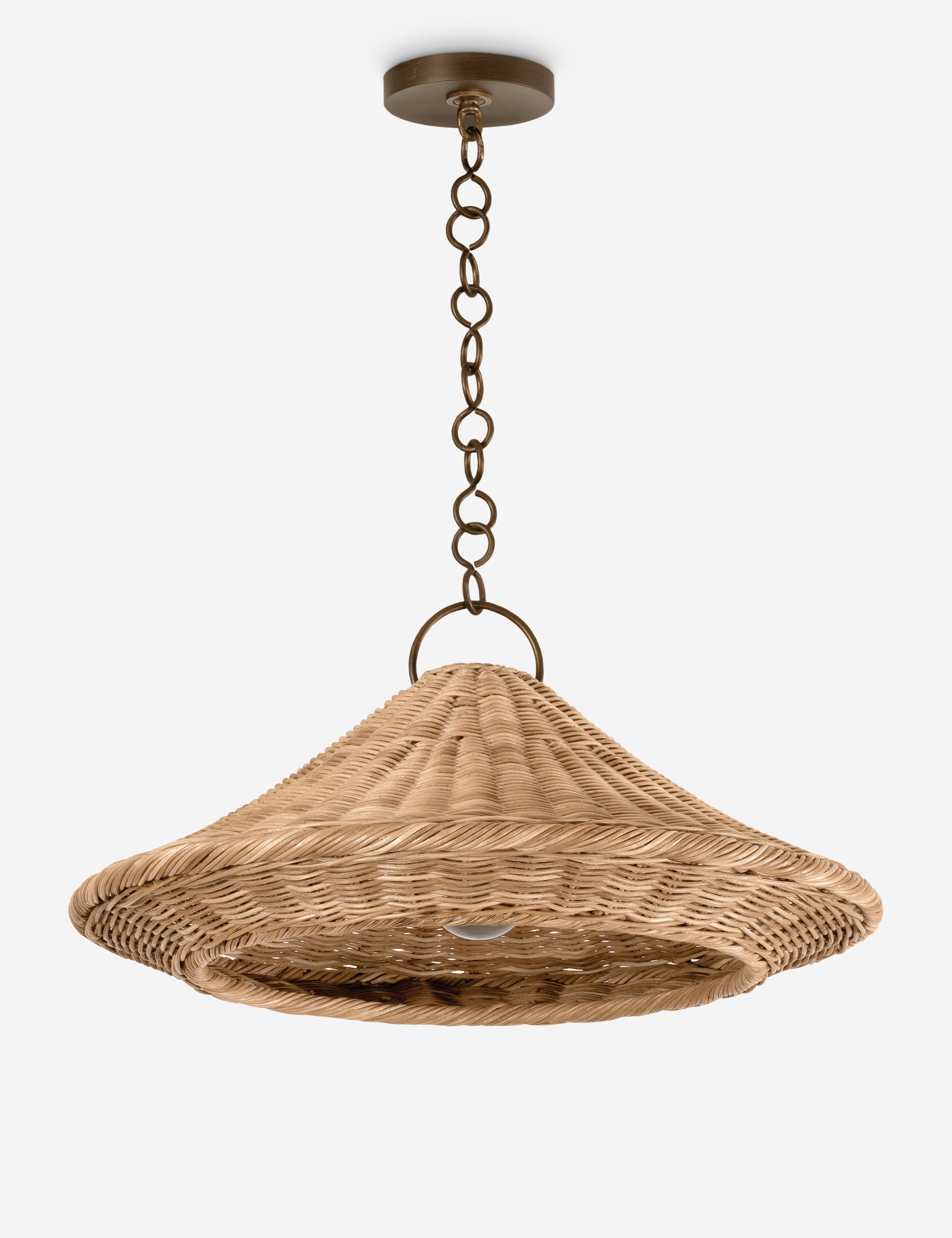 Kiki Rattan Cone Pendant Light