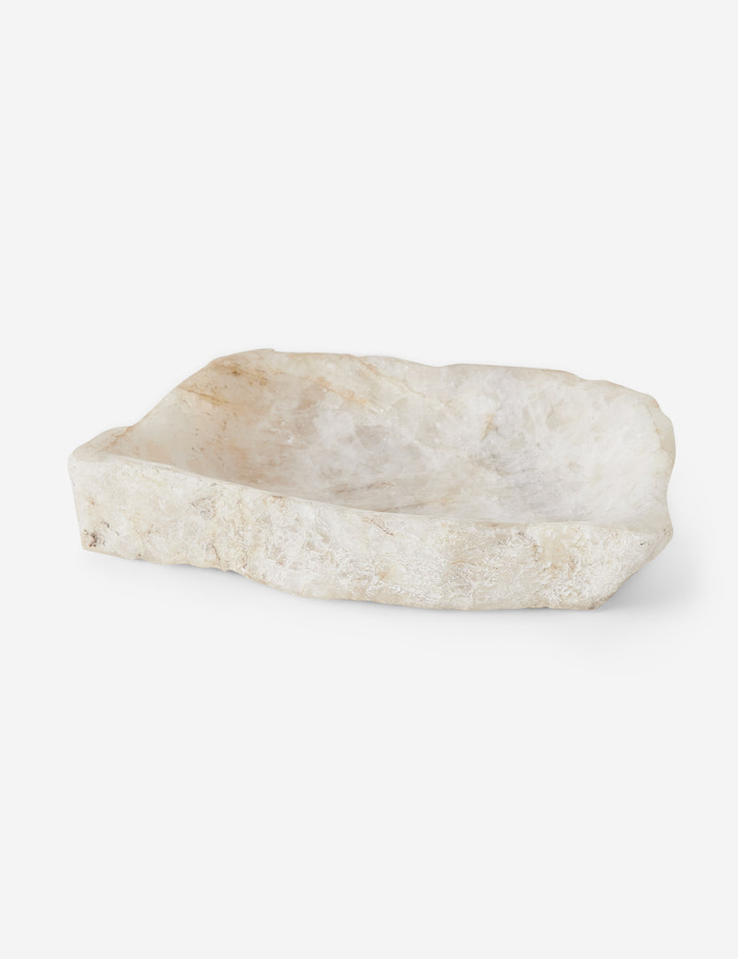 #size::small | Orta chiseled quartz catchall tray
