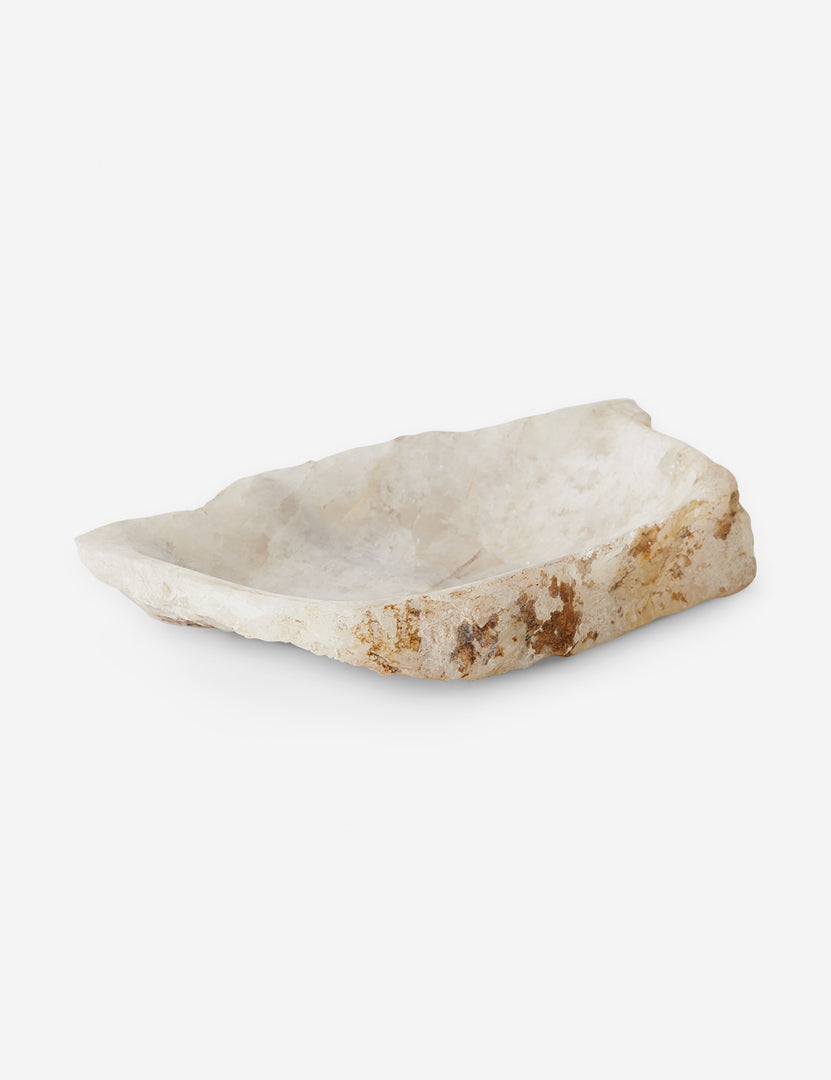 #size::small | Orta chiseled quartz catchall tray