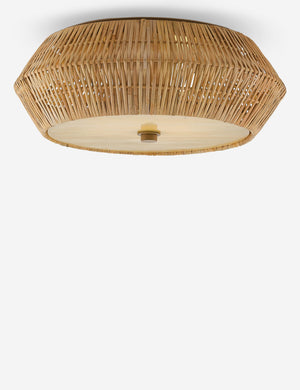 Katriel Rattan Flush Mount Light