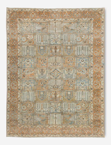 Vintage Turkish Hand-Knotted Wool Rug No. 377, 6'11" x 10'5"