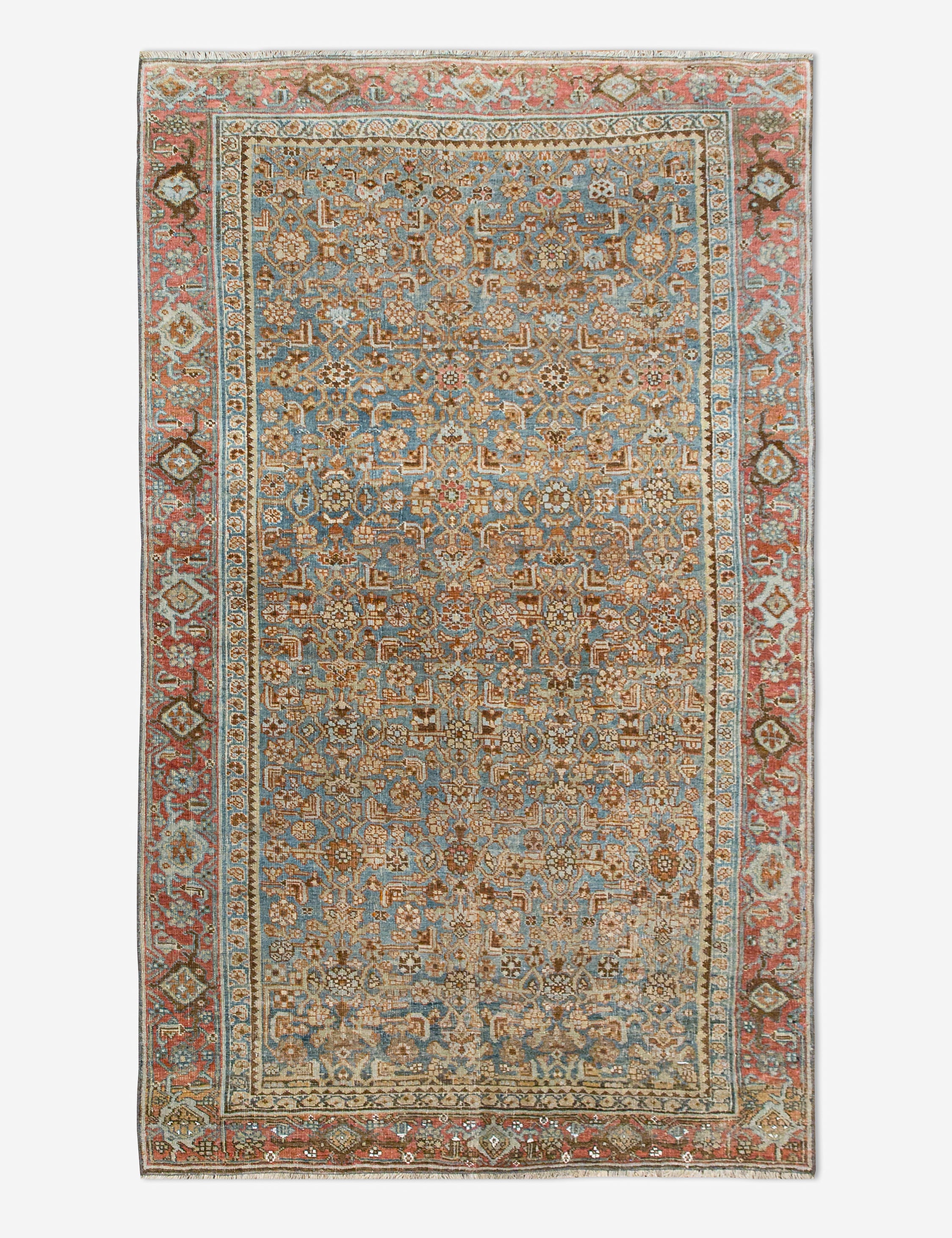Vintage Turkish Hand-Knotted Wool Rug No. 448, 3'8" x 6'4"