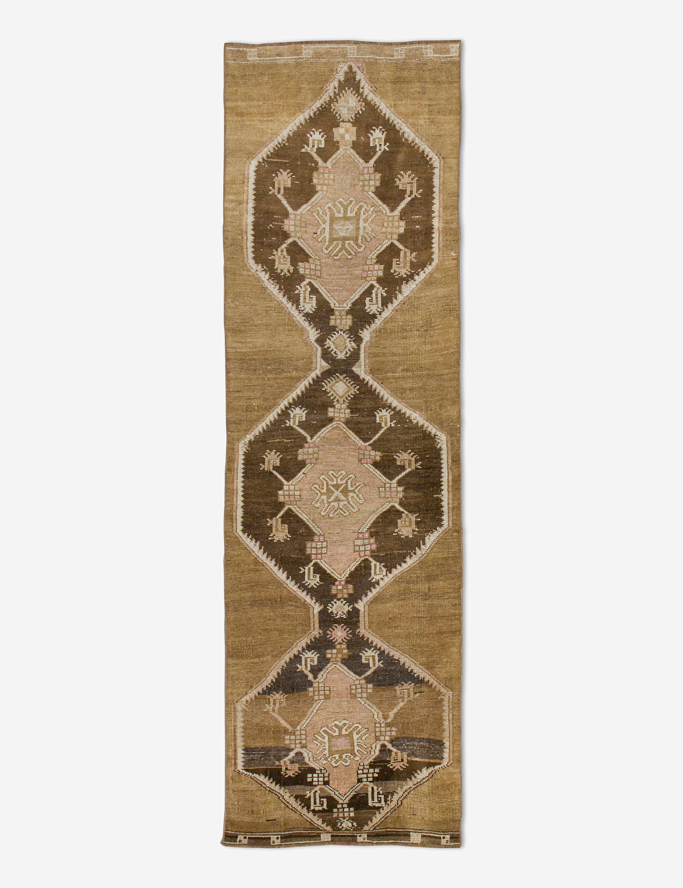 Vintage Turkish Hand-Knotted Wool Runner Rug No. 240, 2'10" x 10'2"