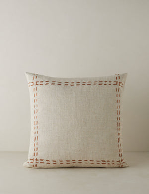 Accord Natural Linen Square Pillow by Elan Byrd.