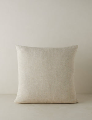 Back of the Accord Natural Linen Square Pillow by Elan Byrd.