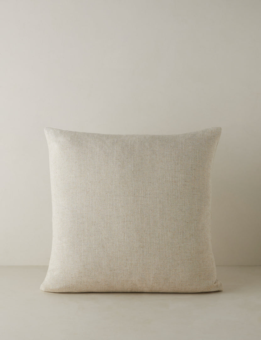 #style::natural-square | Back of the Accord Natural Linen Square Pillow by Elan Byrd.