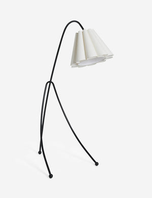 Addie modern fluted shade floor lamp