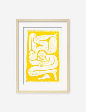 Cloudgazers Print in a natural frame