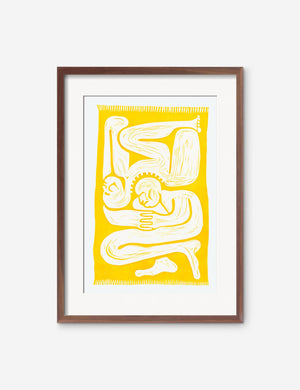 Cloudgazers Print in a walnut frame