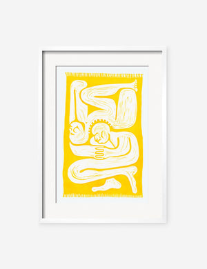 Cloudgazers Print in a white frame