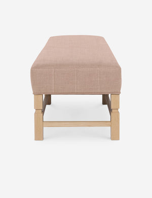 Side of the Ambleside Apricot Linen bench