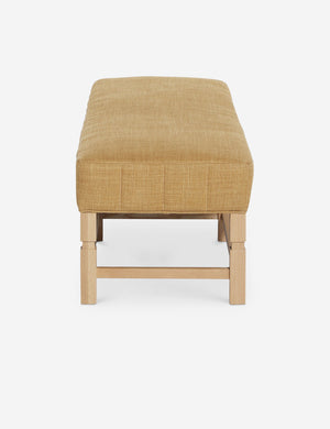 Side of the Ambleside Camel Linen bench