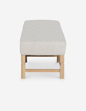 Side of the Ambleside Taupe Boucle bench