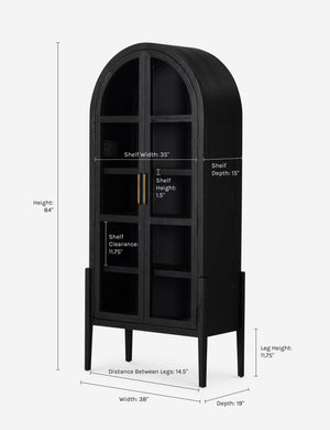 Apolline Curio Cabinet : Natural