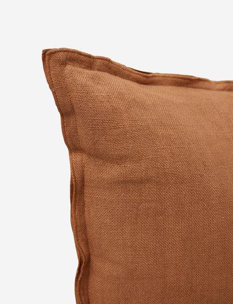 #color::burnt-orange #size::lumbar | Corner of the arlo Burnt Orange lumbar pillow