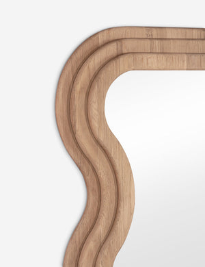 Close up of the corner of the Lera Full Length Mirror.